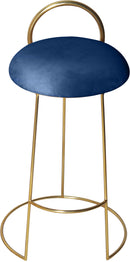 Ring Navy Velvet Counter Stool - NY Furniture Direct (NY)