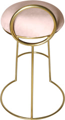Ring Pink Velvet Counter Stool - NY Furniture Direct (NY)