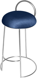 Ring Navy Velvet Counter Stool - NY Furniture Direct (NY)
