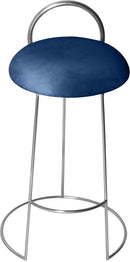 Ring Navy Velvet Counter Stool - NY Furniture Direct (NY)