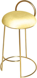 Ring Yellow Velvet Counter Stool - NY Furniture Direct (NY)