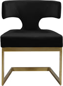 Alexandra Black Velvet Dining Chair - NY Furniture Direct (NY)