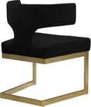 Alexandra Black Velvet Dining Chair - NY Furniture Direct (NY)