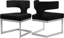 Alexandra Black Velvet Dining Chair - NY Furniture Direct (NY)