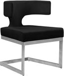 Alexandra Black Velvet Dining Chair - NY Furniture Direct (NY)
