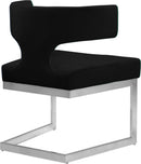 Alexandra Black Velvet Dining Chair - NY Furniture Direct (NY)