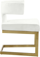 Alexandra Cream Velvet Dining Chair - NY Furniture Direct (NY)