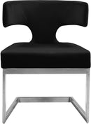 Alexandra Black Velvet Dining Chair - NY Furniture Direct (NY)