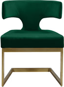 Alexandra Green Velvet Dining Chair - NY Furniture Direct (NY)