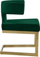 Alexandra Green Velvet Dining Chair - NY Furniture Direct (NY)