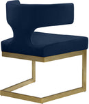 Alexandra Navy Velvet Dining Chair - NY Furniture Direct (NY)