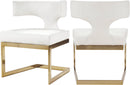 Alexandra White Faux Leather Dining Chair - NY Furniture Direct (NY)