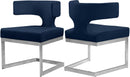 Alexandra Navy Velvet Dining Chair - NY Furniture Direct (NY)