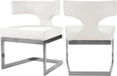 Alexandra White Faux Leather Dining Chair - NY Furniture Direct (NY)