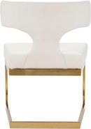 Alexandra White Faux Leather Dining Chair - NY Furniture Direct (NY)
