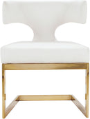 Alexandra White Faux Leather Dining Chair - NY Furniture Direct (NY)