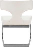 Alexandra White Faux Leather Dining Chair - NY Furniture Direct (NY)