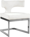 Alexandra White Faux Leather Dining Chair - NY Furniture Direct (NY)