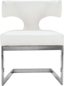 Alexandra White Faux Leather Dining Chair - NY Furniture Direct (NY)