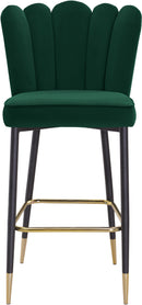 Lily Green Velvet Stool - NY Furniture Direct (NY)