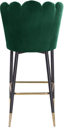 Lily Green Velvet Stool - NY Furniture Direct (NY)