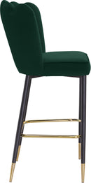 Lily Green Velvet Stool - NY Furniture Direct (NY)