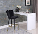 Lily Black Velvet Stool - NY Furniture Direct (NY)