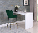 Lily Green Velvet Stool - NY Furniture Direct (NY)