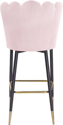 Lily Pink Velvet Stool - NY Furniture Direct (NY)