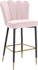 Lily Pink Velvet Stool - NY Furniture Direct (NY)