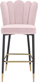 Lily Pink Velvet Stool - NY Furniture Direct (NY)
