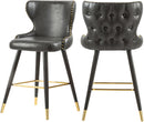 Hendrix Grey Faux Leather Counter/Bar Stool