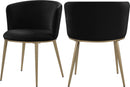 Skylar Black Velvet Dining Chair - NY Furniture Direct (NY)