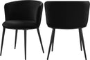Skylar Black Velvet Dining Chair - NY Furniture Direct (NY)