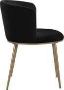 Skylar Black Velvet Dining Chair - NY Furniture Direct (NY)