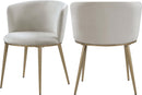 Skylar Cream Velvet Dining Chair - NY Furniture Direct (NY)