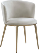 Skylar Cream Velvet Dining Chair - NY Furniture Direct (NY)