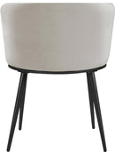 Skylar Cream Velvet Dining Chair - NY Furniture Direct (NY)