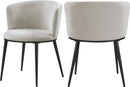 Skylar Cream Velvet Dining Chair - NY Furniture Direct (NY)