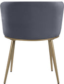 Skylar Grey Velvet Dining Chair - NY Furniture Direct (NY)
