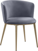 Skylar Grey Velvet Dining Chair - NY Furniture Direct (NY)