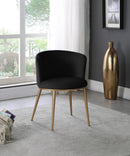 Skylar Black Velvet Dining Chair - NY Furniture Direct (NY)