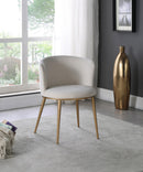 Skylar Cream Velvet Dining Chair - NY Furniture Direct (NY)