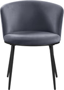 Skylar Grey Velvet Dining Chair - NY Furniture Direct (NY)