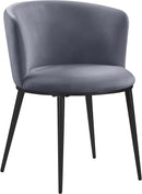 Skylar Grey Velvet Dining Chair - NY Furniture Direct (NY)