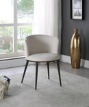 Skylar Cream Velvet Dining Chair - NY Furniture Direct (NY)