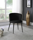 Skylar Black Velvet Dining Chair - NY Furniture Direct (NY)
