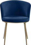 Skylar Navy Velvet Dining Chair - NY Furniture Direct (NY)