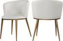 Skylar White Faux Leather Dining Chair - NY Furniture Direct (NY)