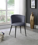 Skylar Grey Velvet Dining Chair - NY Furniture Direct (NY)